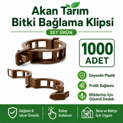 Akan Tarım Bitki ve Fide Bağlama Sabitleme Klipsi 1000 Adet