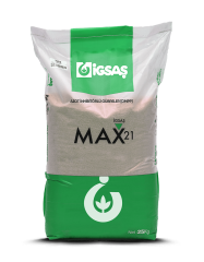 İgsaş Max21 | Akıllı Şeker | Yavaş Salınımlı Azot içerikli Gübre 25 Kg
