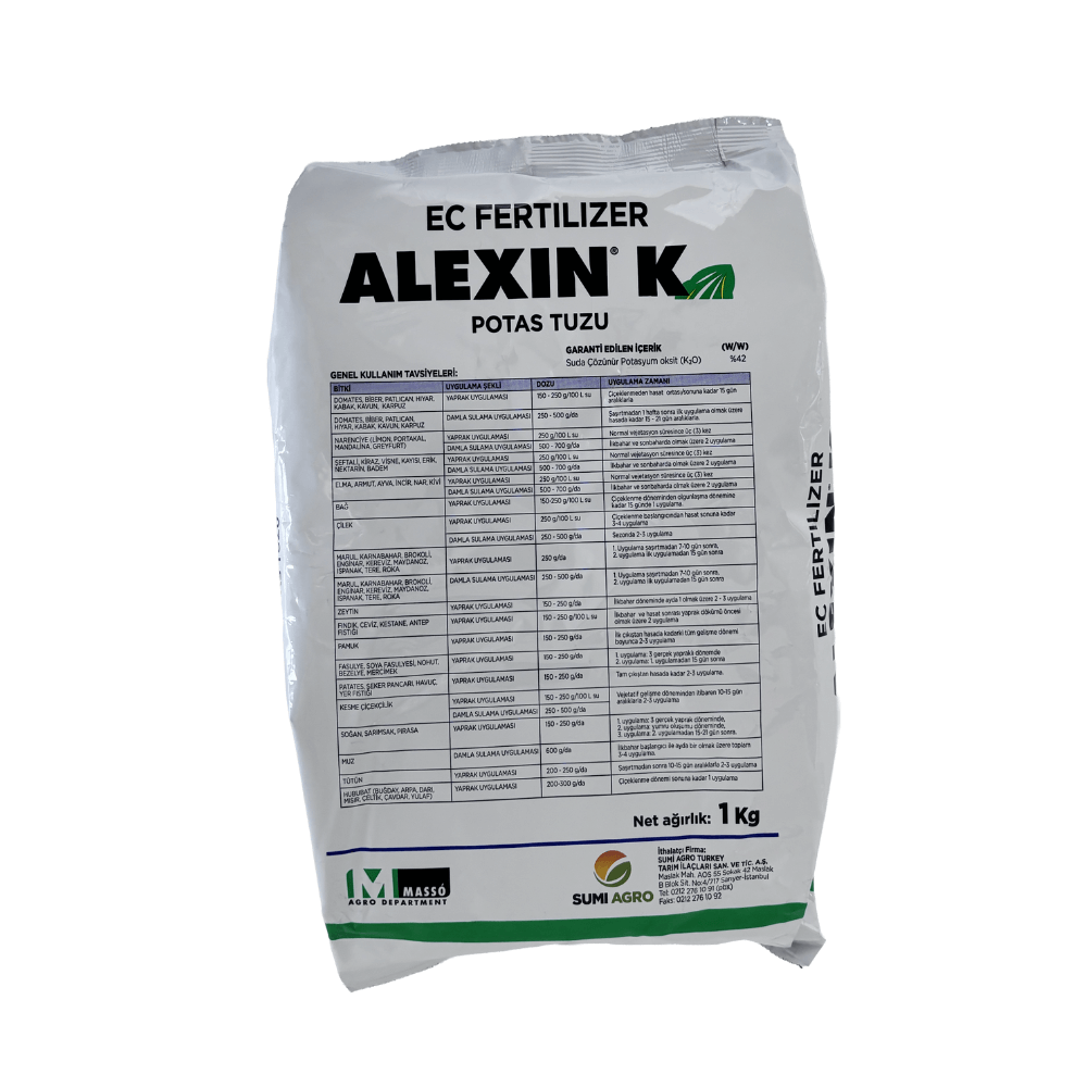 Sumi Agro Alexin K %40 Potas Tuzu içerikli Gübre 1 KG