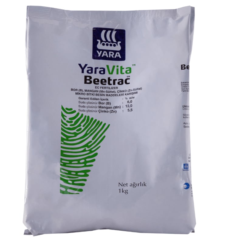 YaraVita Beetrac Bor, Mangan ve Çinko İçerikli Yaprak Gübresi 1 KG