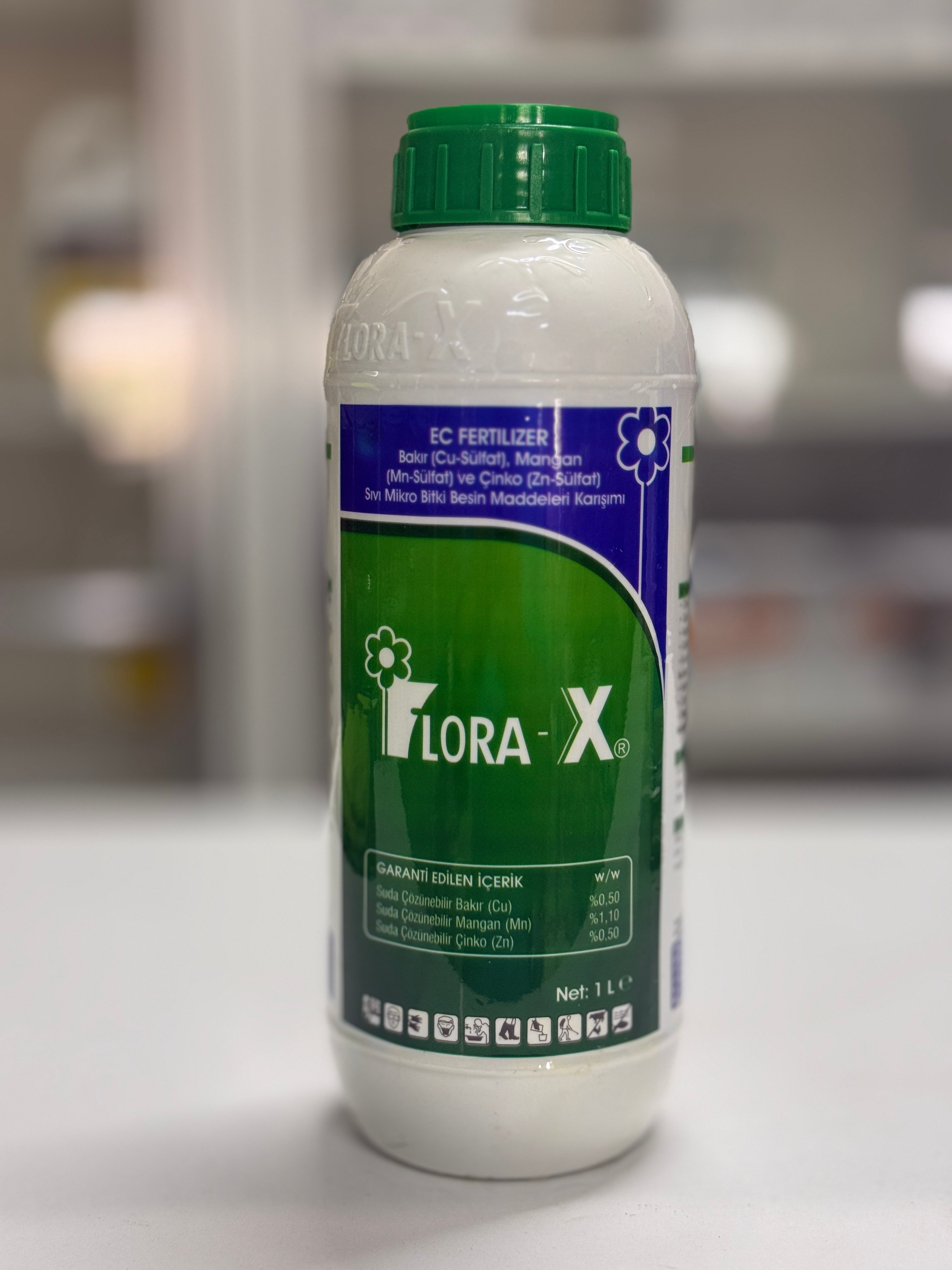 Flora-X Bakır - Mangan - Çinko içeren Sıvı Bitki Besin Maddeleri Karışımı 1 Lt