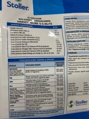 Stoller Harvest More 5-5-45 Meyve İritici ve Olgunlaştırıcı NPK Gübresi 2.5 KG
