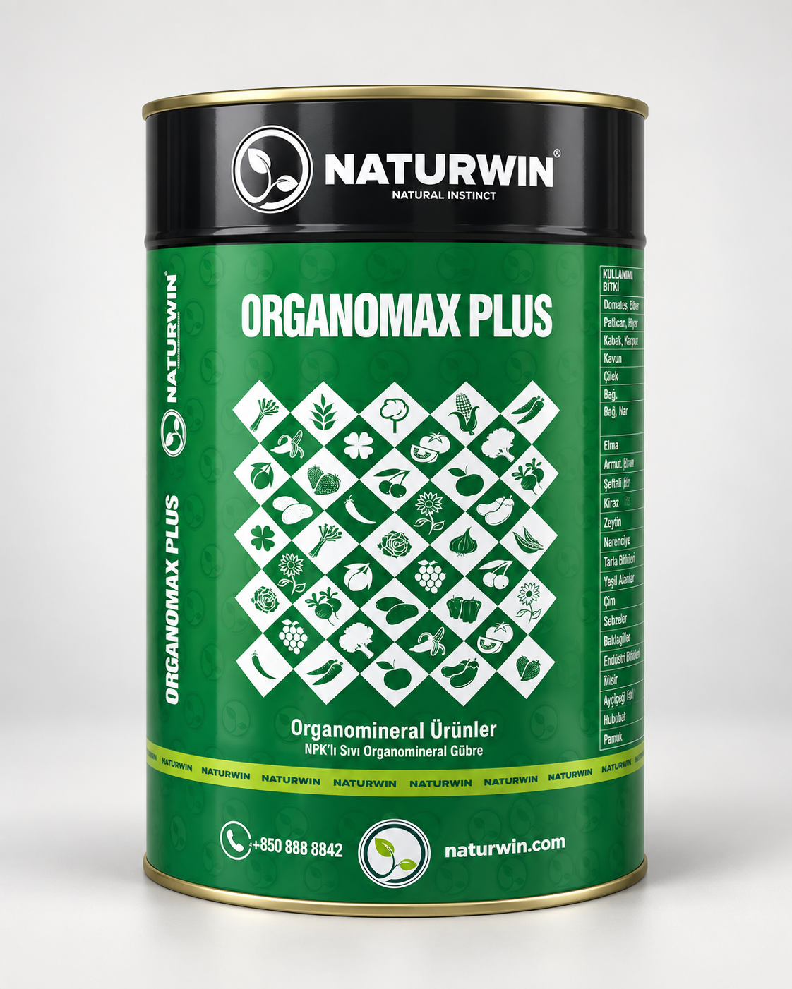Naturwin Organomax Plus Azot ve Potasyum NK içerikli Sıvı Organomineral Gübre 20 Lt